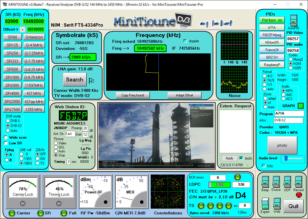 MinitiuneV0.9 receiving Beacon Expert mode.jpg