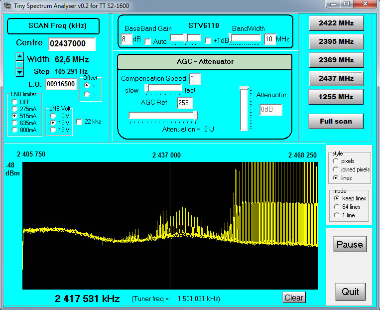 MKU23- 2.4GHz dish 24dB gain-62.5MHz scan-BBgain 8dB-2437MHz.jpg